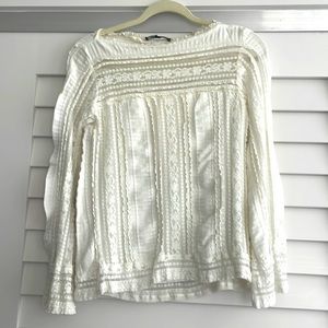 Nanette lepore white blouse size S